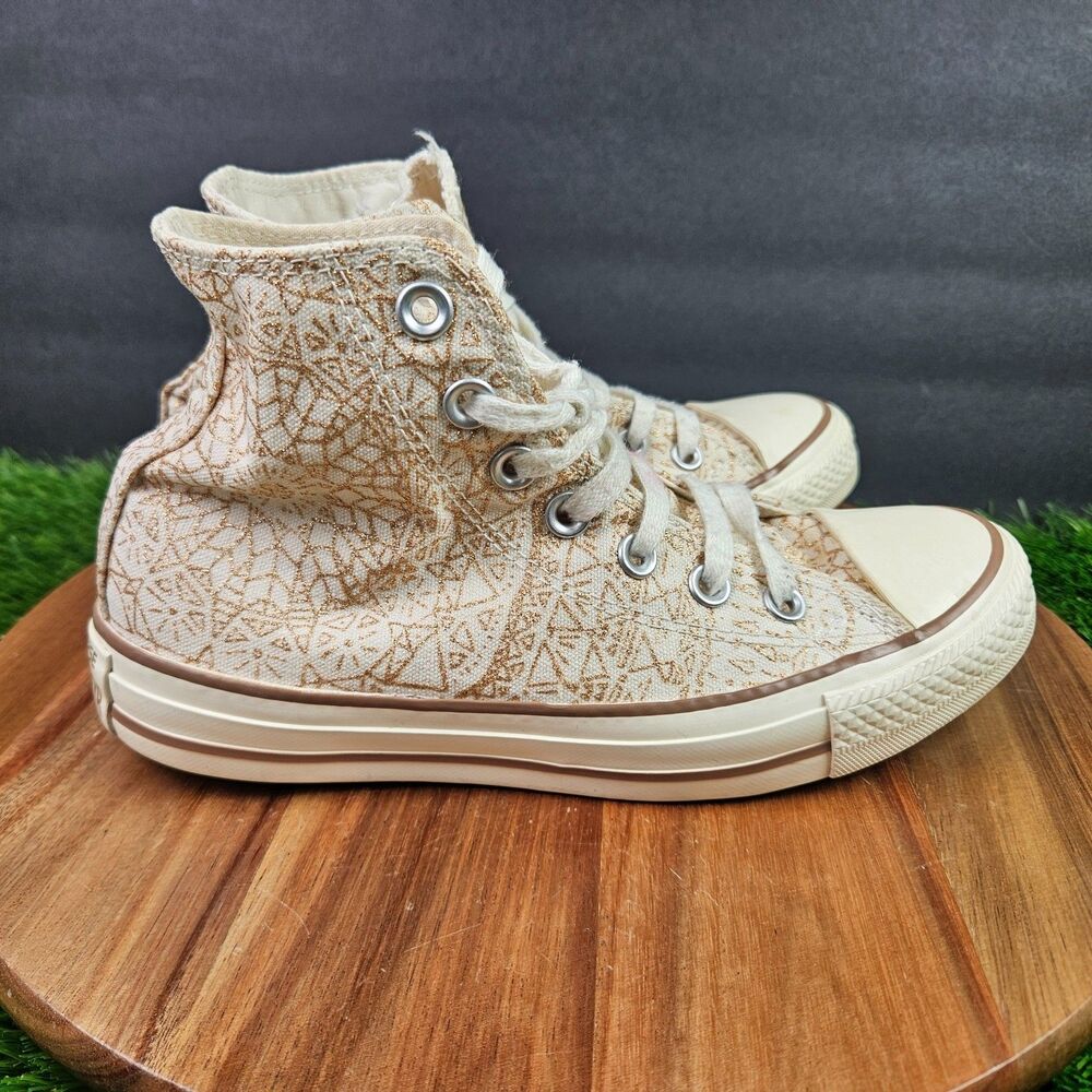Converse Chuck Taylor Boho Canvas Mandala Sparkle High Top 532135C Womens Size 6